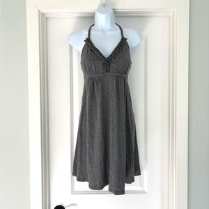 Express Babydoll Y2K Halter Cotton Blend Dress Size S